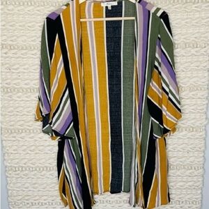 Andrée by Unit Boho Striped Kimono Cardigan Size S